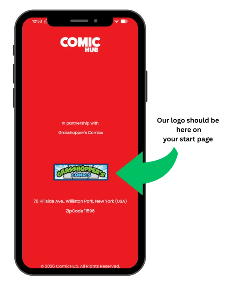 ComicHub App Home Screen