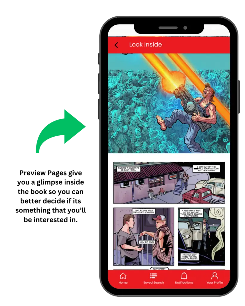ComicHub App Preview Pages Example