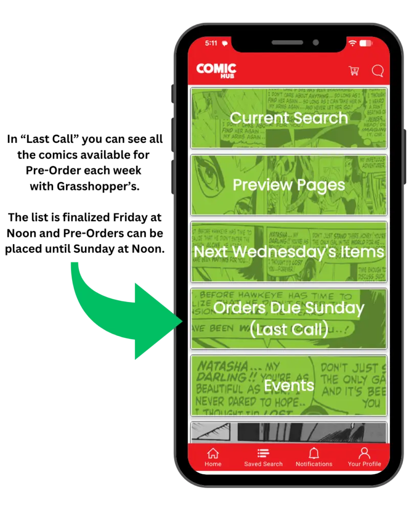 ComicHub Main Shop Coming Soon Screen