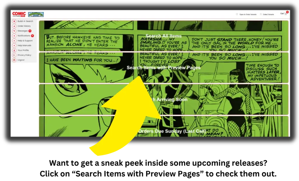 ComicHub Web Preview Pages
